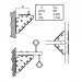 Walraven - triangular connectors for mounting rails BIS, WM - 659 3 010