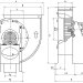 Konwektor - wentylator bębnowy jednostrumieniowy WB 400 V